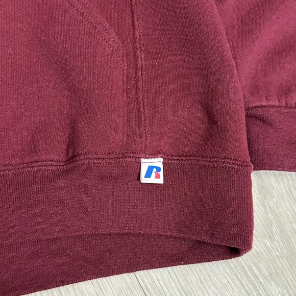 Russell Athletic BCIT Collegiate Men's Maroon/Burgundy Hoodie - Size Medium - Picture 6 of 7